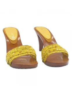 YELLOW SPRING CLOGS HEEL 9